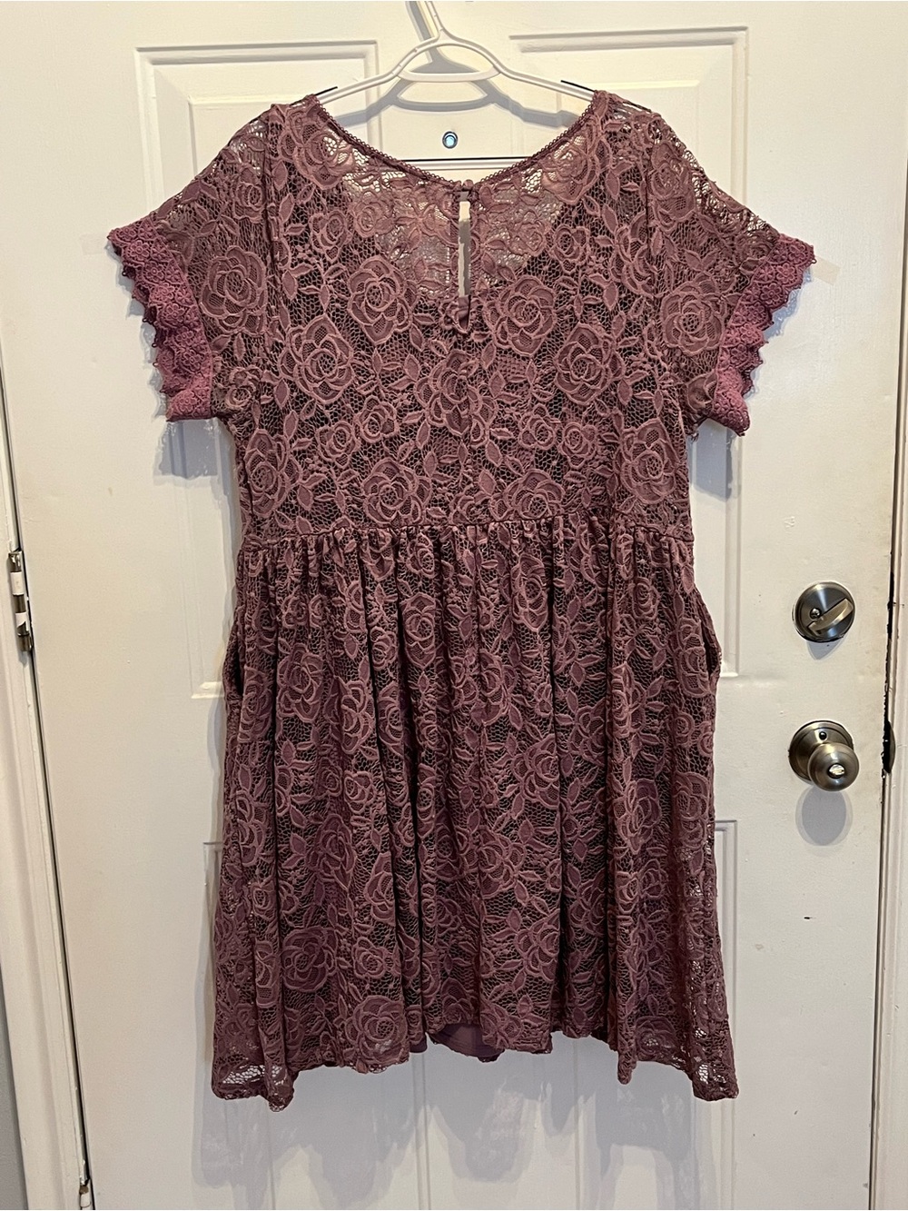 Torrid Lace Floral Sundress in Mauve